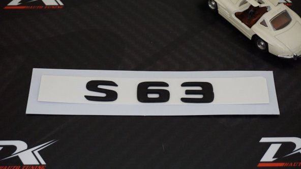 S63 Bagaj Yazı Logo Mat Siyah Renk OEM Ürün - 4