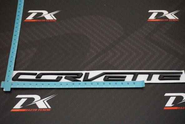 Chevrolet Corvette Bagaj Krom Metal 3M 3D Yazı Logo Arma - 7