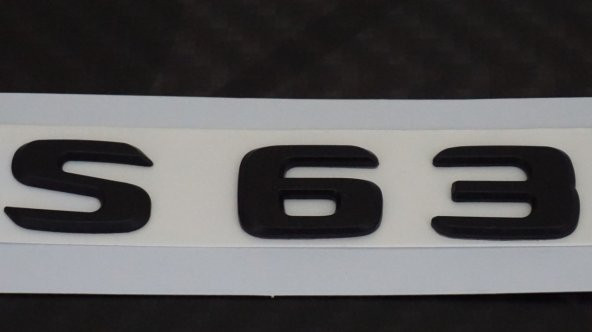 S63 Bagaj Yazı Logo Mat Siyah Renk OEM Ürün - 5