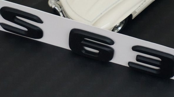 S63 Bagaj Yazı Logo Mat Siyah Renk OEM Ürün - 6