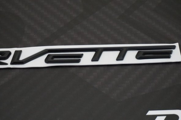 Chevrolet Corvette Bagaj Krom Metal 3M 3D Yazı Logo Arma - 9