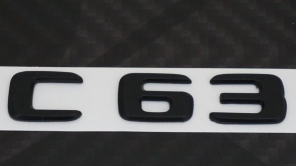 C63 Bagaj Yazı Logo Mat Siyah Renk Orjinal Ürün - 4