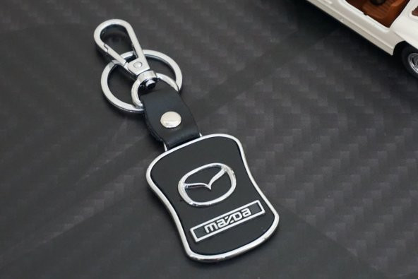 Mazda Deri Metal Stil Anahtarlık - 3