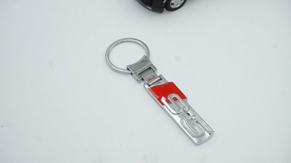 Audi S5 Logo Çift Yön Krom Metal Stil Anahtarlık - Resim 3