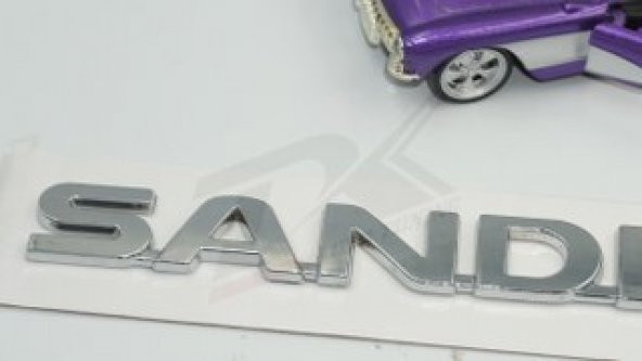 Dacia Sandero Bagaj Krom ABS 3M 3D Yazı Logo Amblem - 4