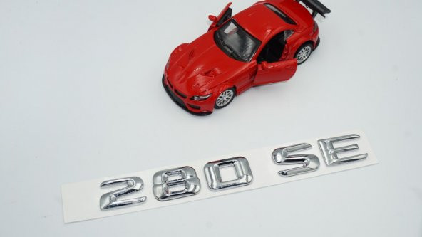 280 SE Bagaj Krom Metal 3M 3D Yazı Logo - 2