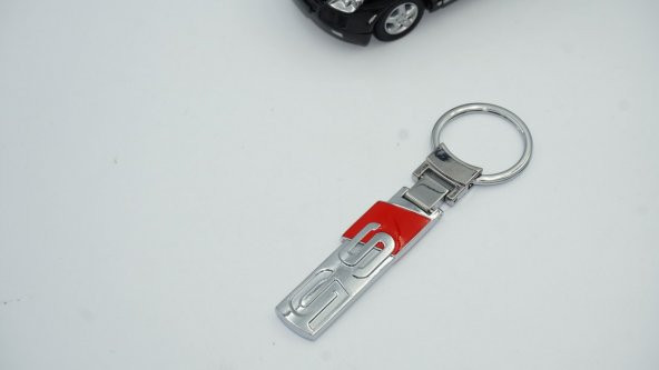 Audi S5 Logo Çift Yön Krom Metal Stil Anahtarlık - Resim 4