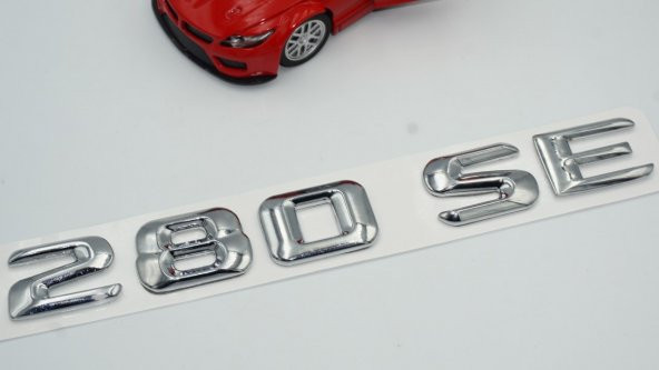 280 SE Bagaj Krom Metal 3M 3D Yazı Logo - 3