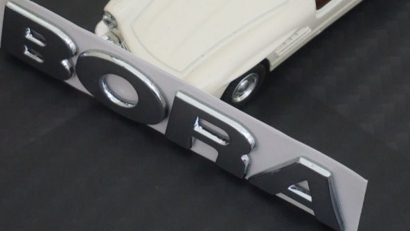 Volkswagen Bora Bagaj 3M 3D Krom ABS Logo Amblem - Resim 2