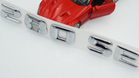 280 SE Bagaj Krom Metal 3M 3D Yazı Logo - 5