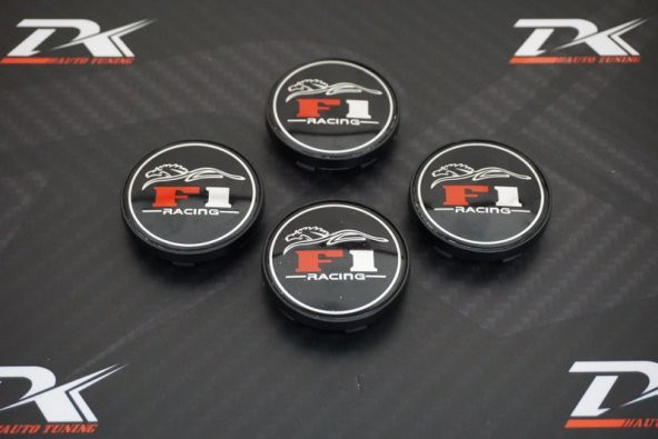 F1 Racing Jant Göbeği Kapak Seti 60mm - 2