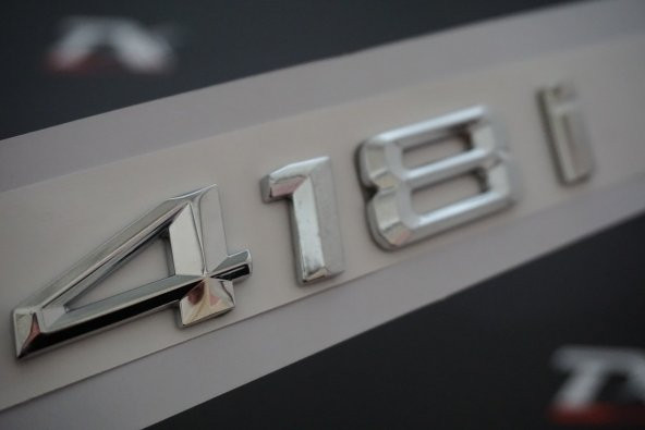 Bmw 418İ Bagaj Krom Metal 3M 3D Yazı Logo