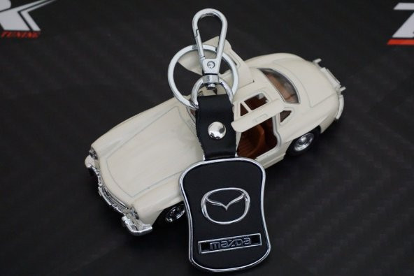 Mazda Deri Metal Stil Anahtarlık - 5