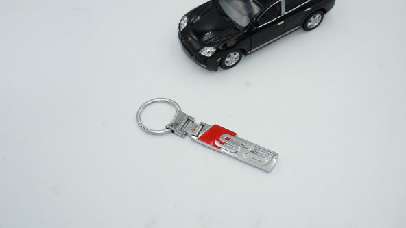 Audi S5 Logo Çift Yön Krom Metal Stil Anahtarlık - Resim 2