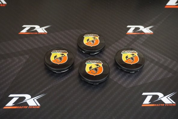 Fiat Abarth Jant Göbeği Kapak Seti 60mm - Resim 2