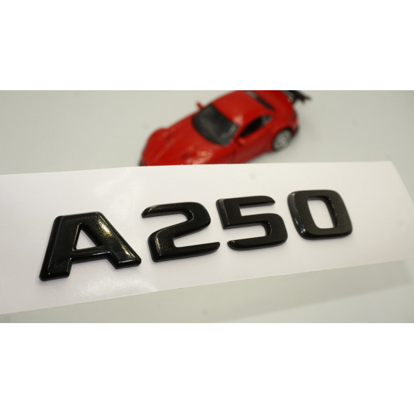A 250 Bagaj Parlak Siyah ABS 3M 3D Yazı Logo