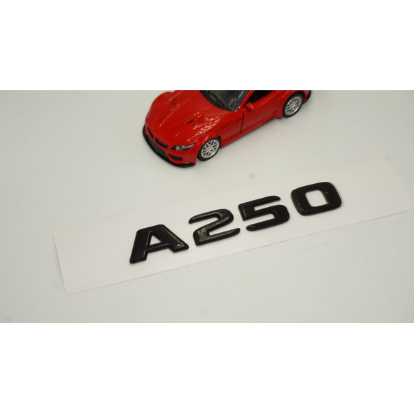 A 250 Bagaj Parlak Siyah ABS 3M 3D Yazı Logo - 2