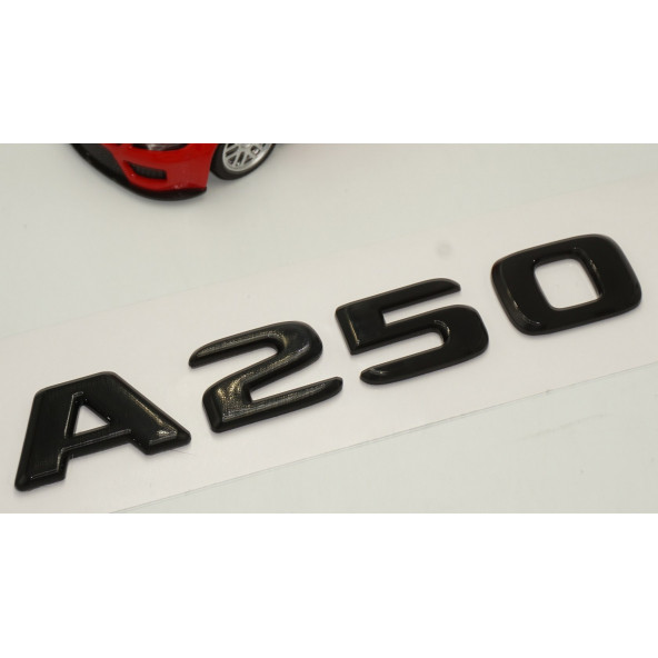 A 250 Bagaj Parlak Siyah ABS 3M 3D Yazı Logo - 3