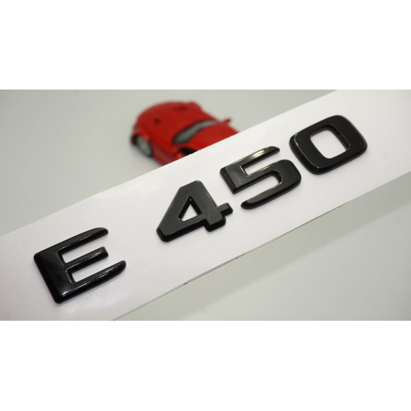E 450 Bagaj Parlak Siyah ABS 3M 3D Yazı Logo