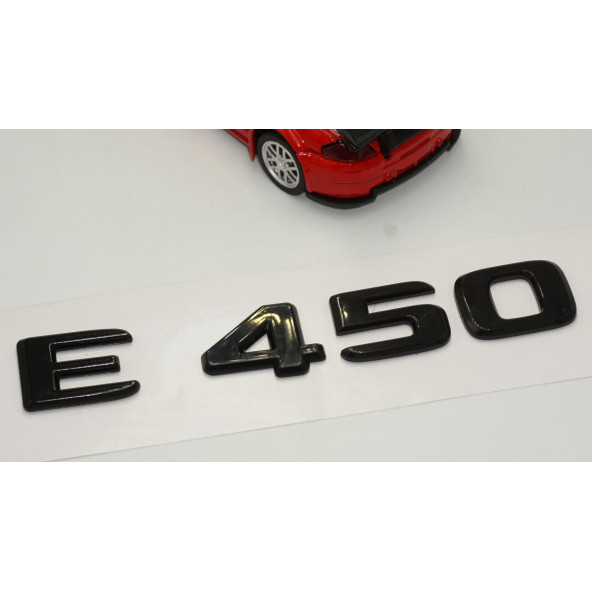 E 450 Bagaj Parlak Siyah ABS 3M 3D Yazı Logo - Resim 3