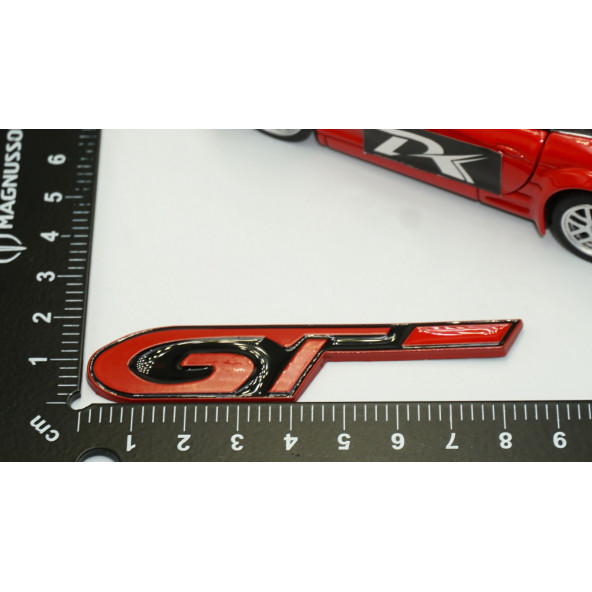 DK Peugeot RCZ 308 508 2008 3008 5008 GT Bagaj Kırmızı Metal Yazı Logo Amblem - Resim 4