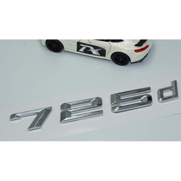 Dk Tuning 725d Bagaj Krom Metal 3m 3d Yazı Logo Bmw İle Uyumlu - 3