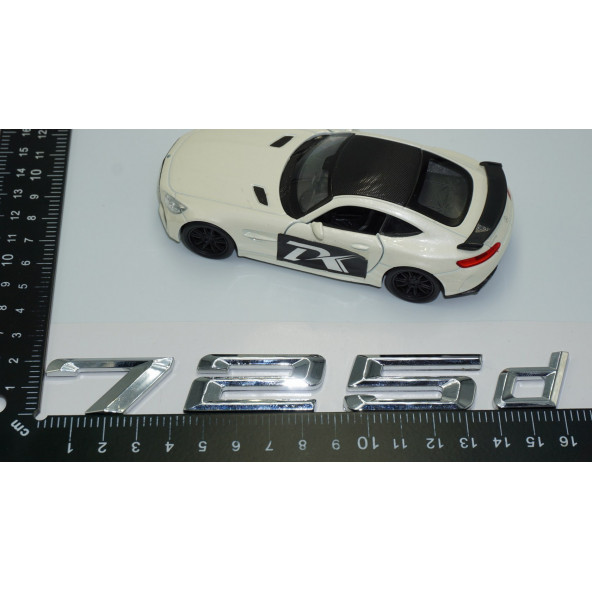 Dk Tuning 725d Bagaj Krom Metal 3m 3d Yazı Logo Bmw İle Uyumlu - 4
