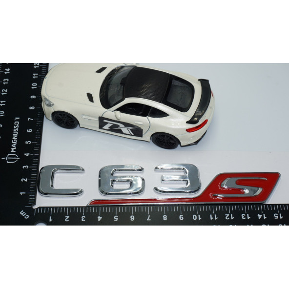 DK Tuning C 63S Bagaj Krom Kırmızı ABS 3M 3D Yazı Logo Benz İle Uyumlu - 4