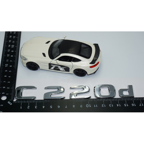 DK Tuning C 220d Bagaj Krom ABS 3M 3D Yazı Logo Benz İle Uyumlu - 4