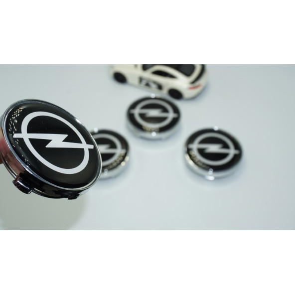 DK Tuning Opel Gümüş Siyah Jant Göbeği Kapak Seti 60mm