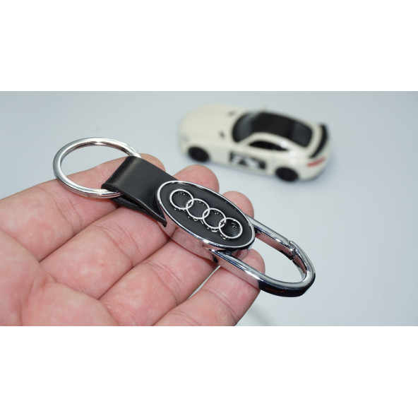 DK Tuning Audi Logo Deri Metal Anahtarlık