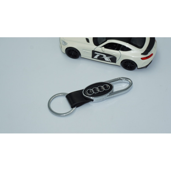 DK Tuning Audi Logo Deri Metal Anahtarlık - 2