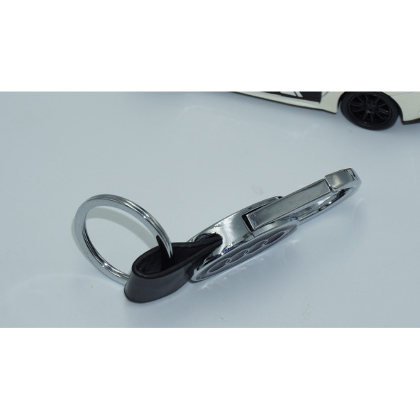 DK Tuning Audi Logo Deri Metal Anahtarlık - 4