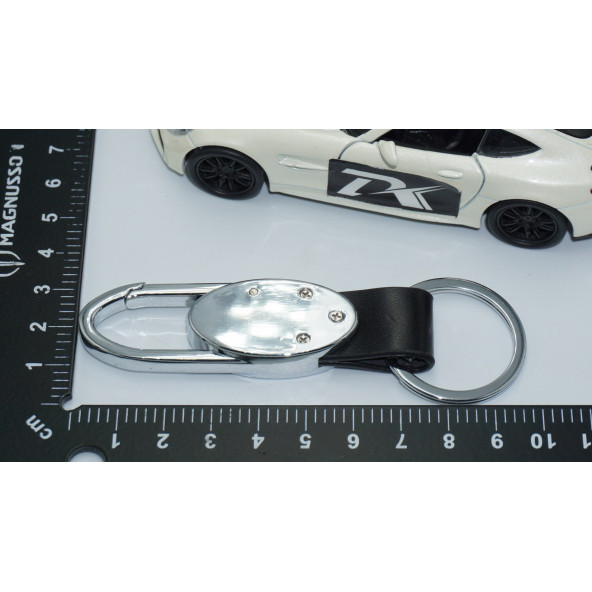 DK Tuning Opel Logo Deri Metal Anahtarlık - Resim 3