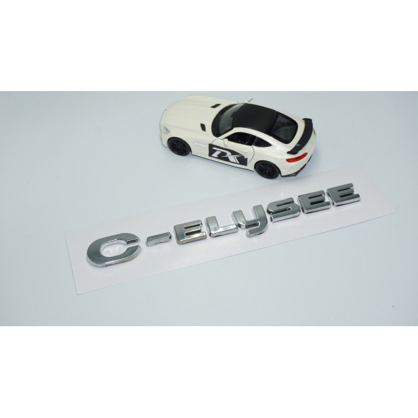 DK Tuning C Elysee Bagaj Kapağı Krom ABS Yazı Logo Citroen İle Uyumlu - Resim 2