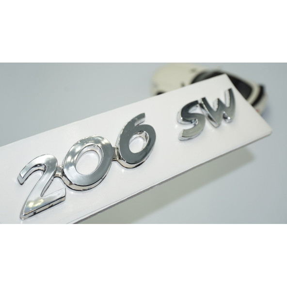 DK Tuning 206 SW Bagaj 3M 3D Yazı Logo Amblem Peugeot İle Uyumlu