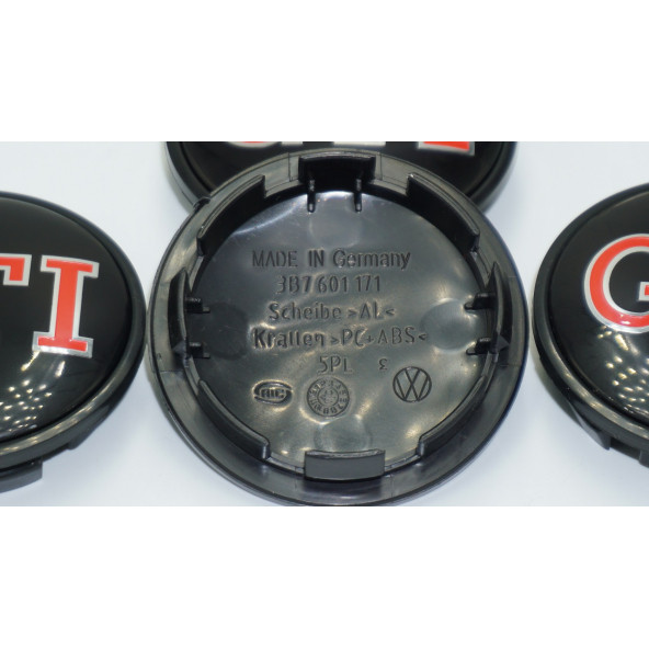 DK Tuning GTİ Jant Göbeği Kapak Seti 65mm Volkswagen İle Uyumlu - Resim 4