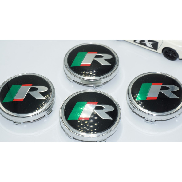 DK Tuning R Jant Göbeği Kapak Seti 60mm Jaguar İle Uyumlu - 3