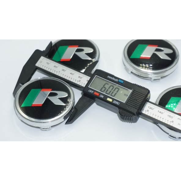 DK Tuning R Jant Göbeği Kapak Seti 60mm Jaguar İle Uyumlu - 5