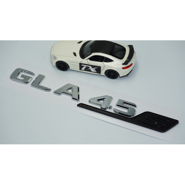DK Tuning GLA 45S Bagaj Krom Siyah ABS Yazı Logo Benz İle Uyumlu - 3