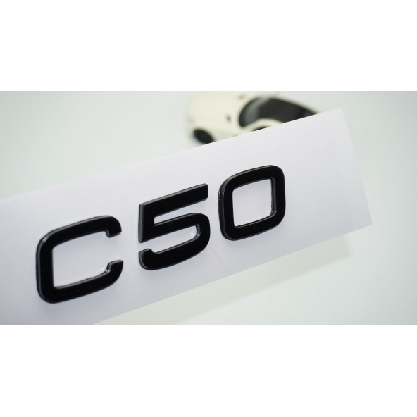 DK Tuning C50 Siyah ABS 3M 3D Bagaj Yazı Logo Volvo İle Uyumlu