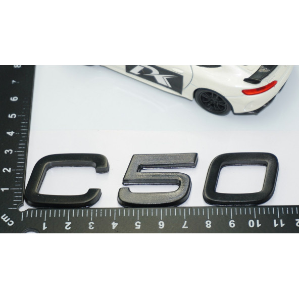 DK Tuning C50 Siyah ABS 3M 3D Bagaj Yazı Logo Volvo İle Uyumlu - 4