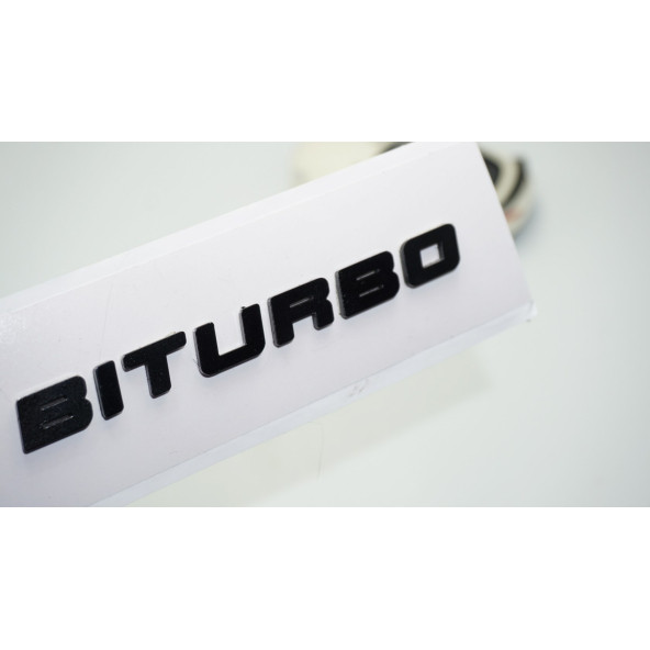DK Tuning Biturbo Siyah ABS Bagaj Yazı Logo Mercedes İle Uyumlu
