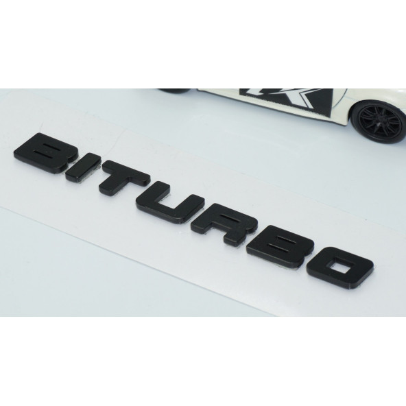 DK Tuning Biturbo Siyah ABS Bagaj Yazı Logo Mercedes İle Uyumlu - 3