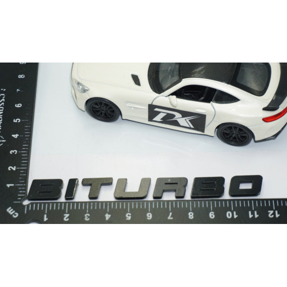 DK Tuning Biturbo Siyah ABS Bagaj Yazı Logo Mercedes İle Uyumlu - 4