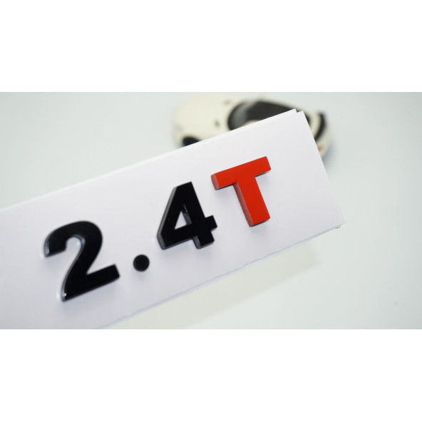 DK Tuning 2.4T Bagaj Siyah Kırmızı Yazı Logo Volkswagen İle Uyumlu