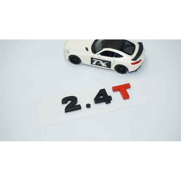 DK Tuning 2.4T Bagaj Siyah Kırmızı Yazı Logo Volkswagen İle Uyumlu - 2