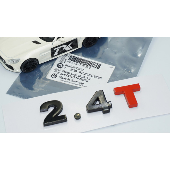 DK Tuning 2.4T Bagaj Siyah Kırmızı Yazı Logo Volkswagen İle Uyumlu - 5