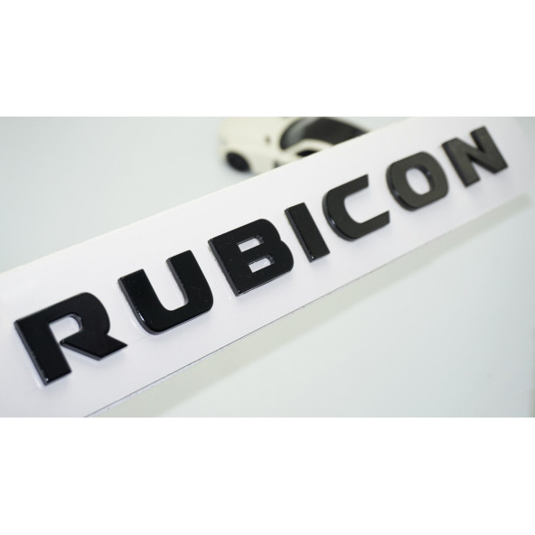 DK Tuning Wrangler Rubicon Siyah Bagaj Yazı Jeep İle Uyumlu