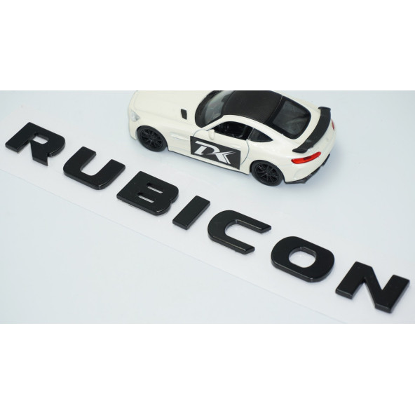 DK Tuning Wrangler Rubicon Siyah Bagaj Yazı Jeep İle Uyumlu - 3